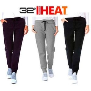 NEW 32 Degree Heat Jogging Pants Black - Multiple
